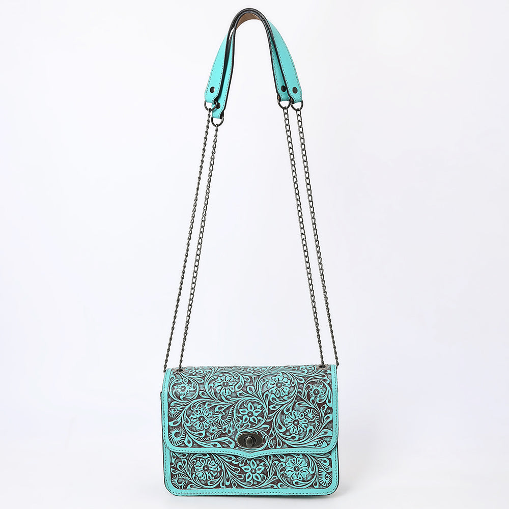 American Darling Small Crossbody Beautifully Hand Tooled Genuine Leather Women Western Handbag Purse