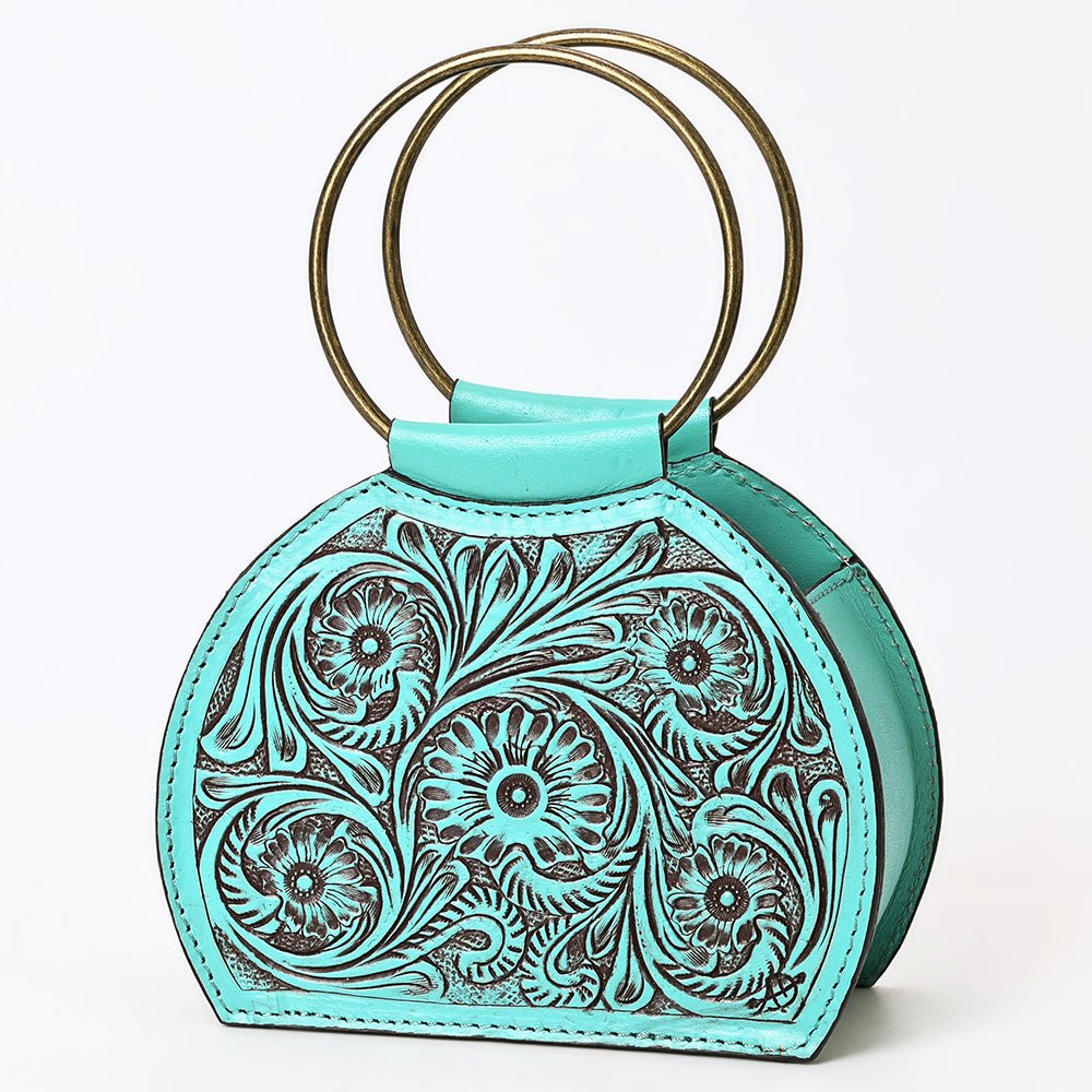 Clutch Hand Tooled Genuine Leather