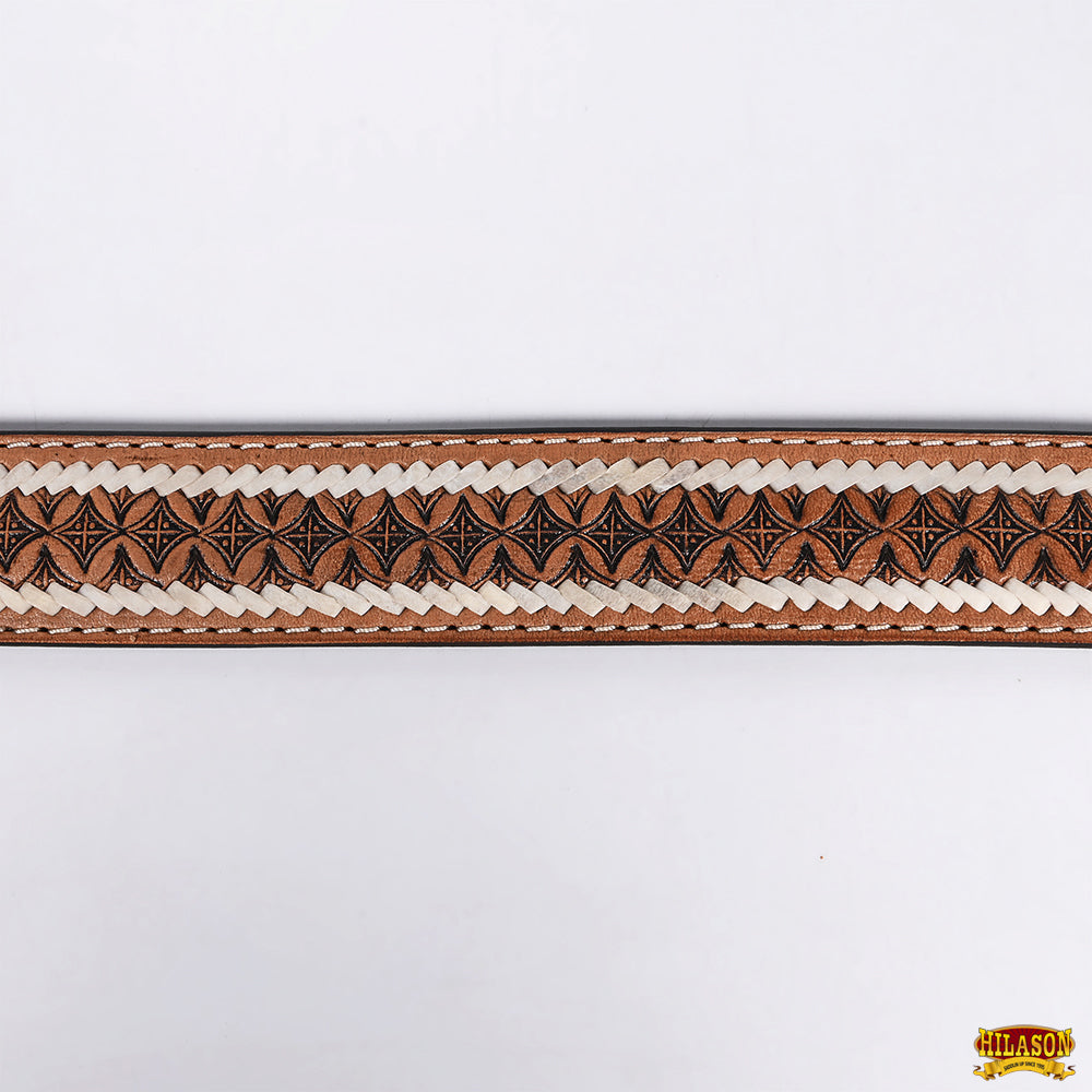 HILASON Western Genuine Leather Belt for Men Women Cowboy Cowgirl Handmade Unisex Full Grain Heavy Duty Engraved Buckle
