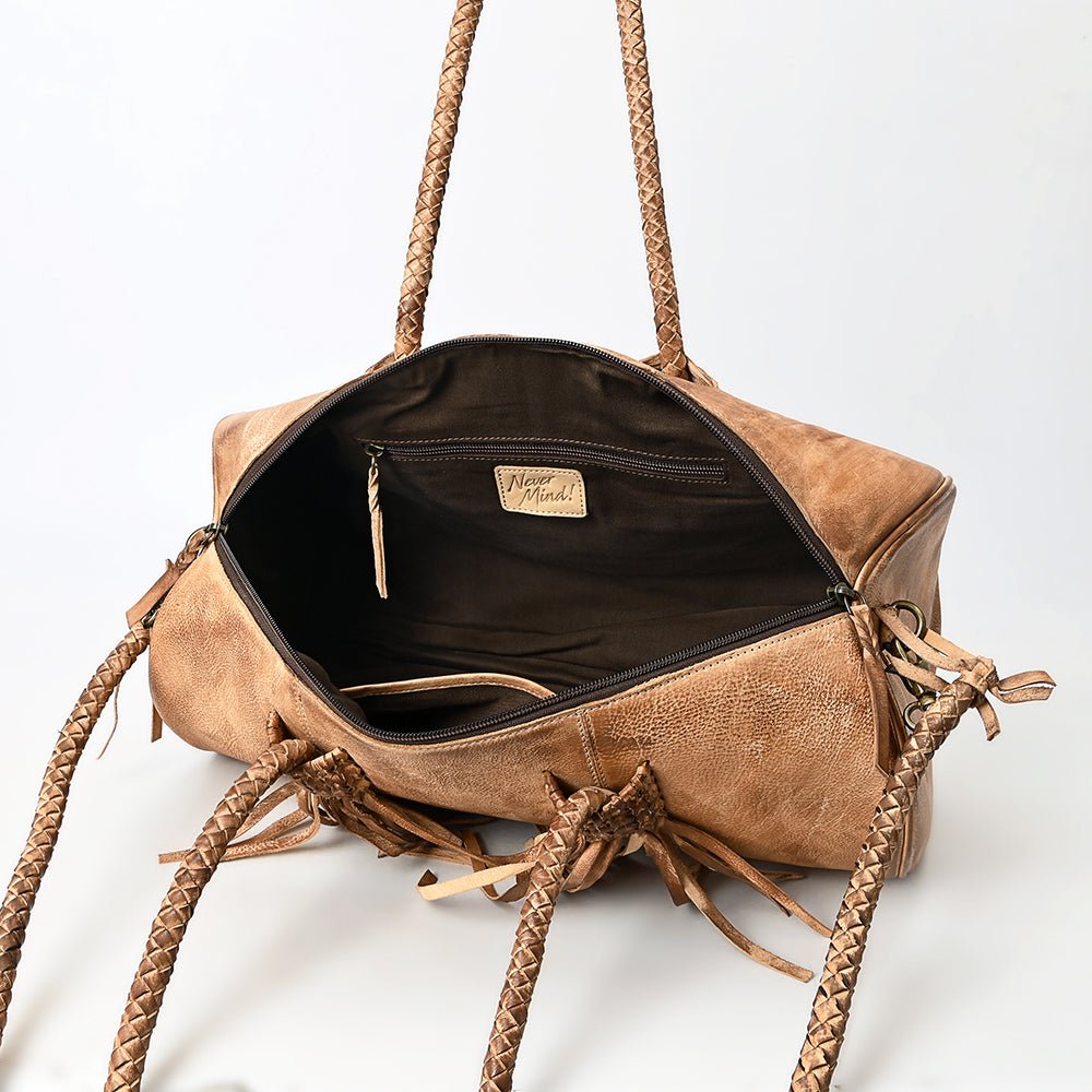 Never Mind Duffel Genuine Leather women bag western Bag