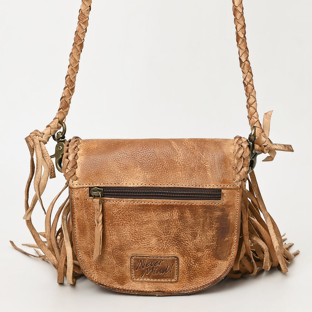 Never Mind Small Crossbody Vintage Handmade Genuine Cowhide Leather