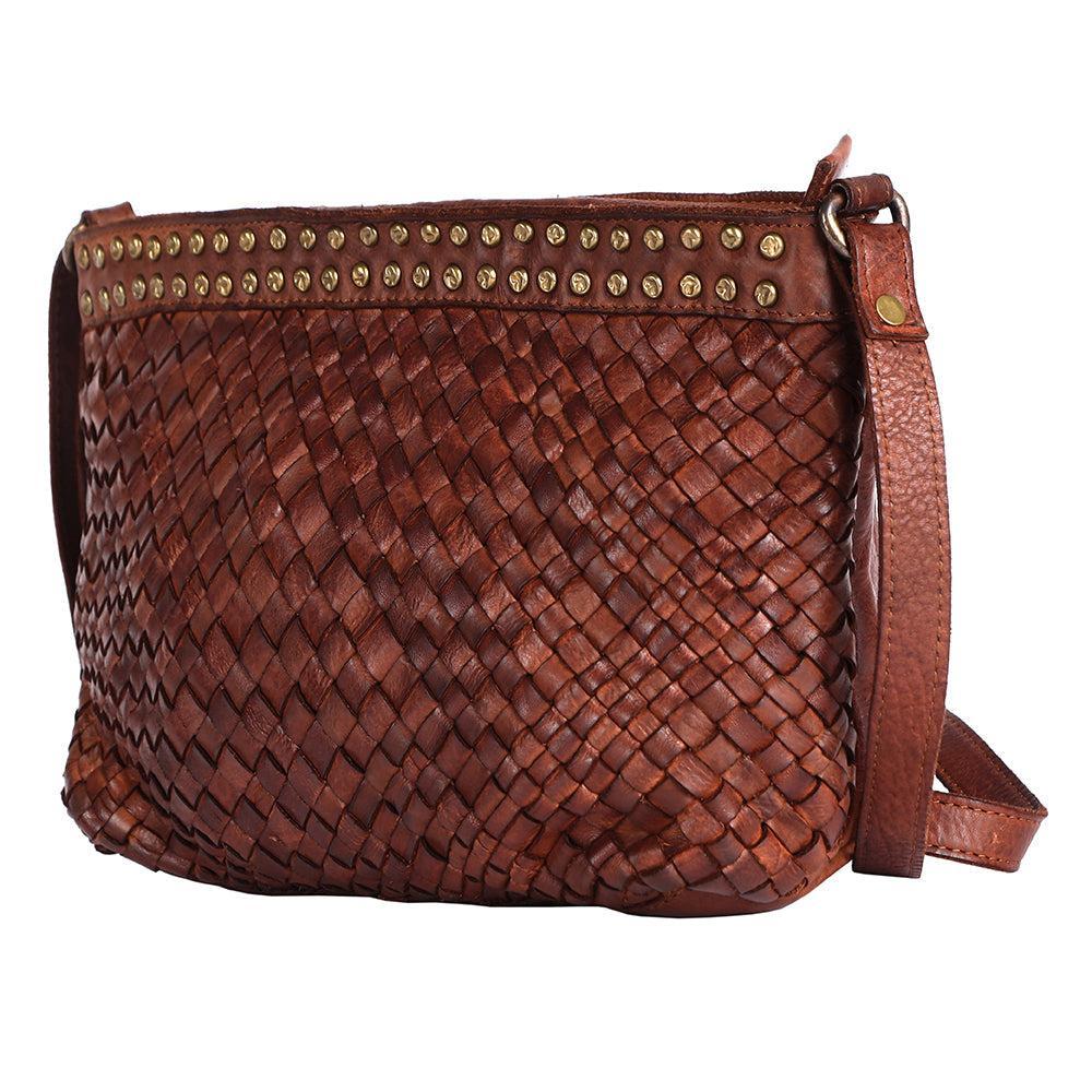 Never Mind Crossbody Vintage Handmade Genuine Cowhide Leather