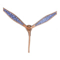 HILASON W. H. Leather Headstall & Breast Collar Tk. Set Blue Zebra –