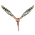 Durable Camouflage Western Leather Headstall And Breast Collar Set For Trail Horses