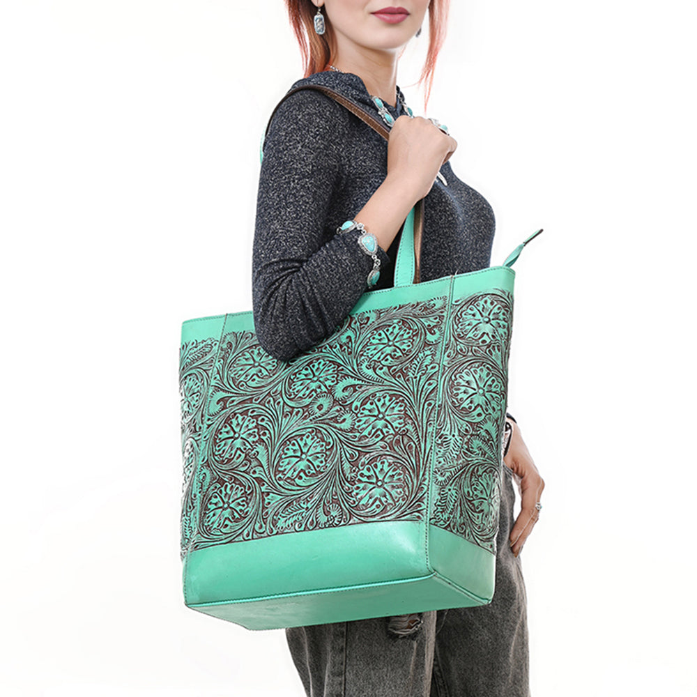 American Darling Tote Hand Tooled Genuine Leather Women Bag Western Handbag Purse | Travel Bags