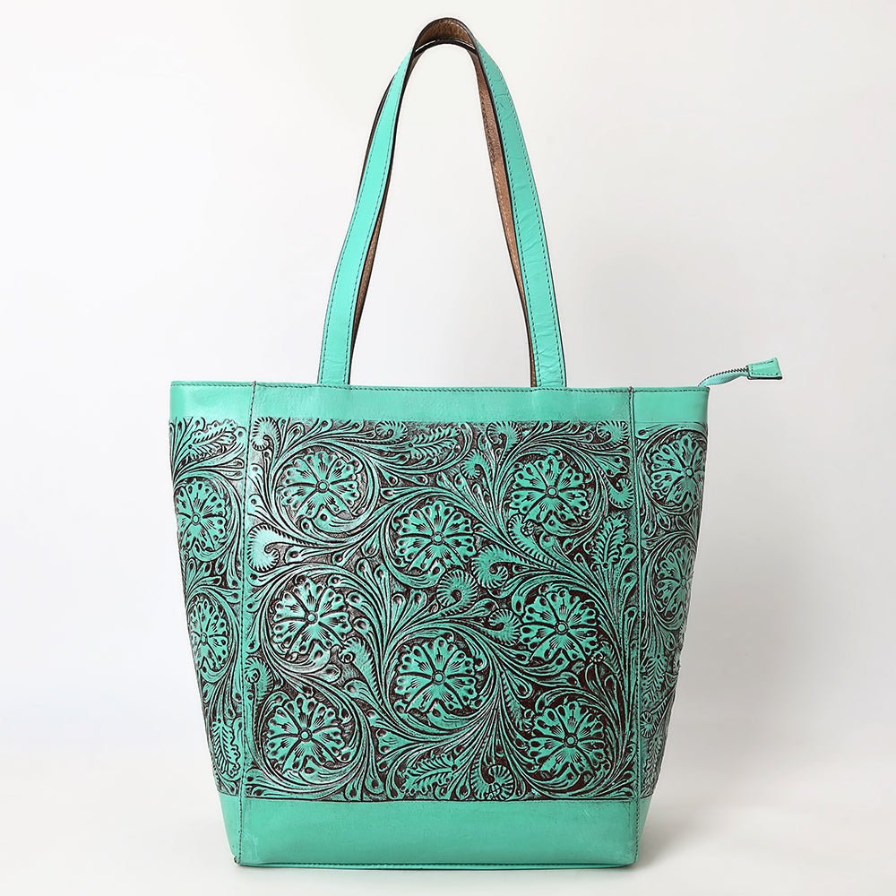 American Darling Tote Hand Tooled Genuine Leather