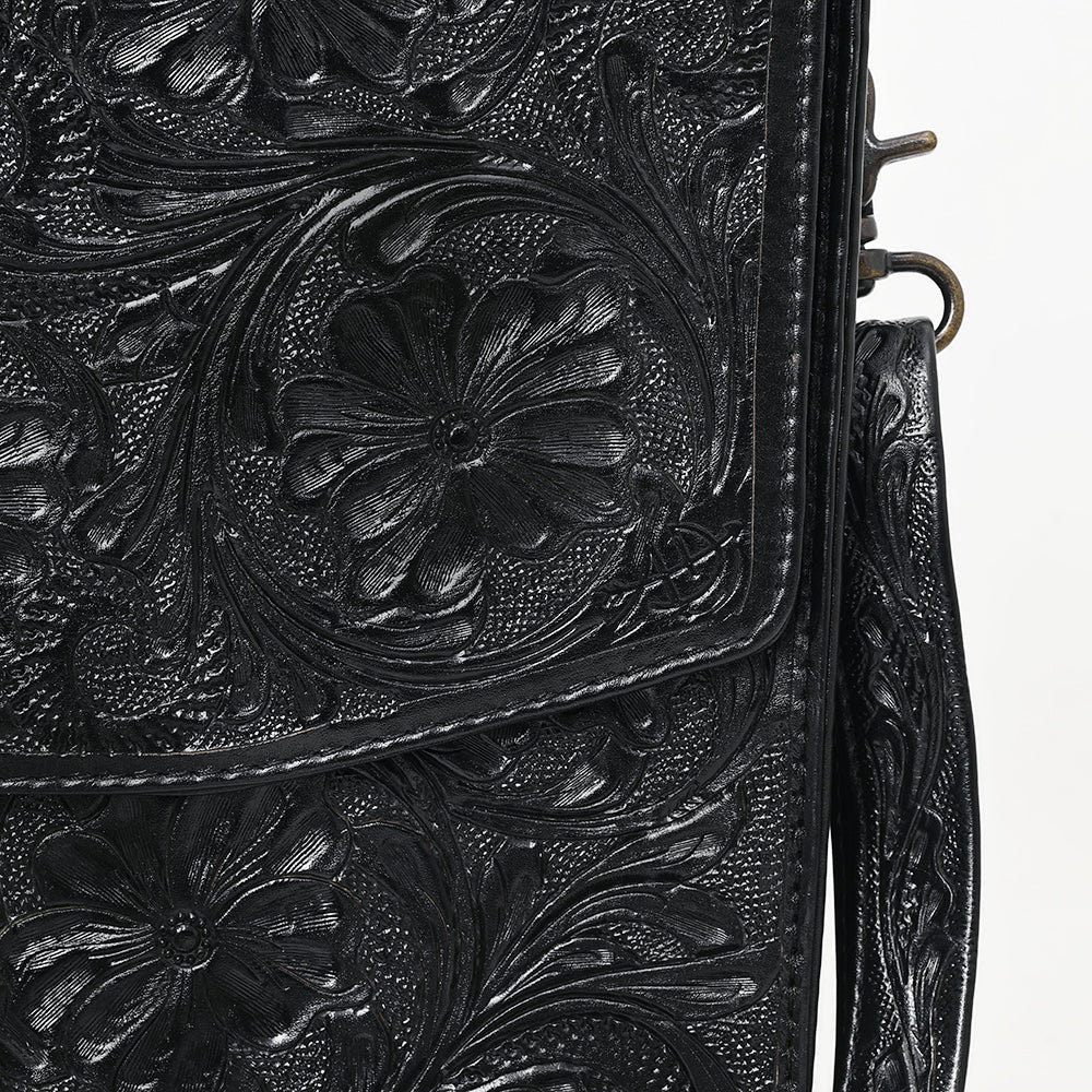 American Darling Briefcase Hand Tooled Genuine Leather