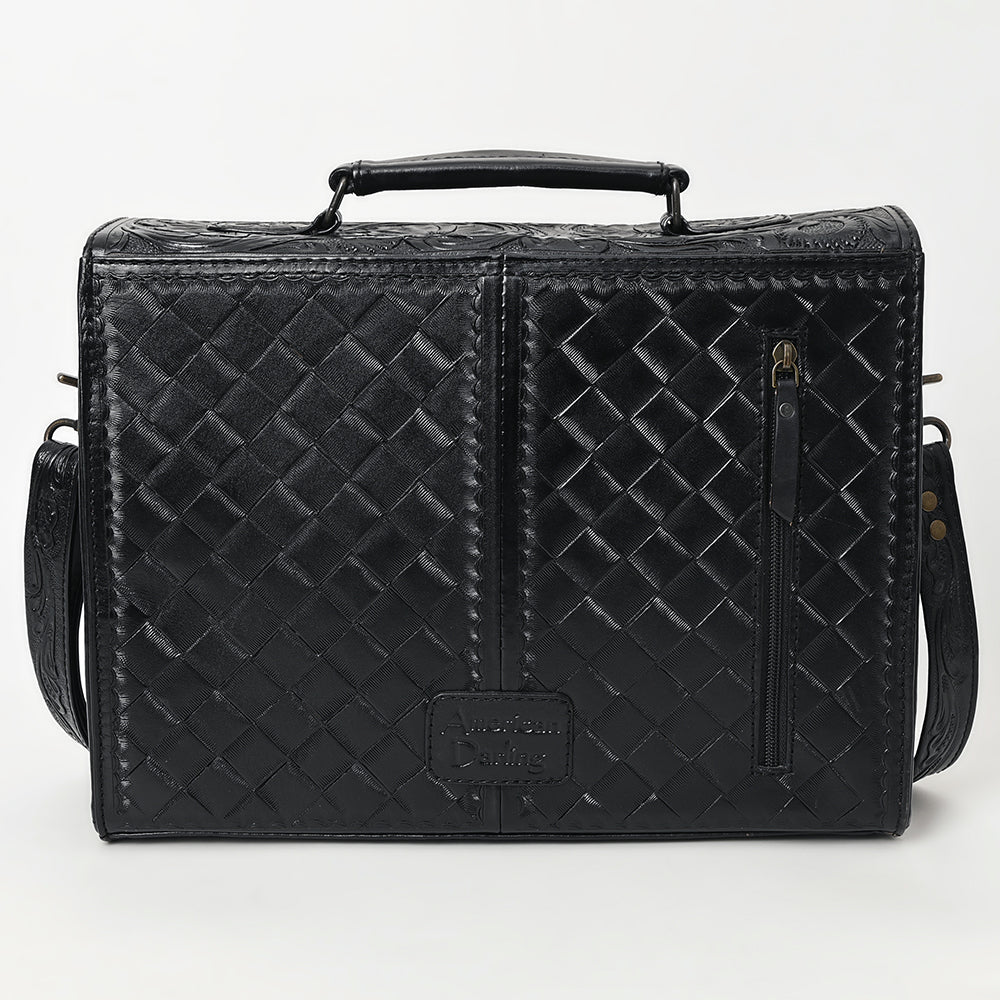American Darling Briefcase Hand Tooled Genuine Leather