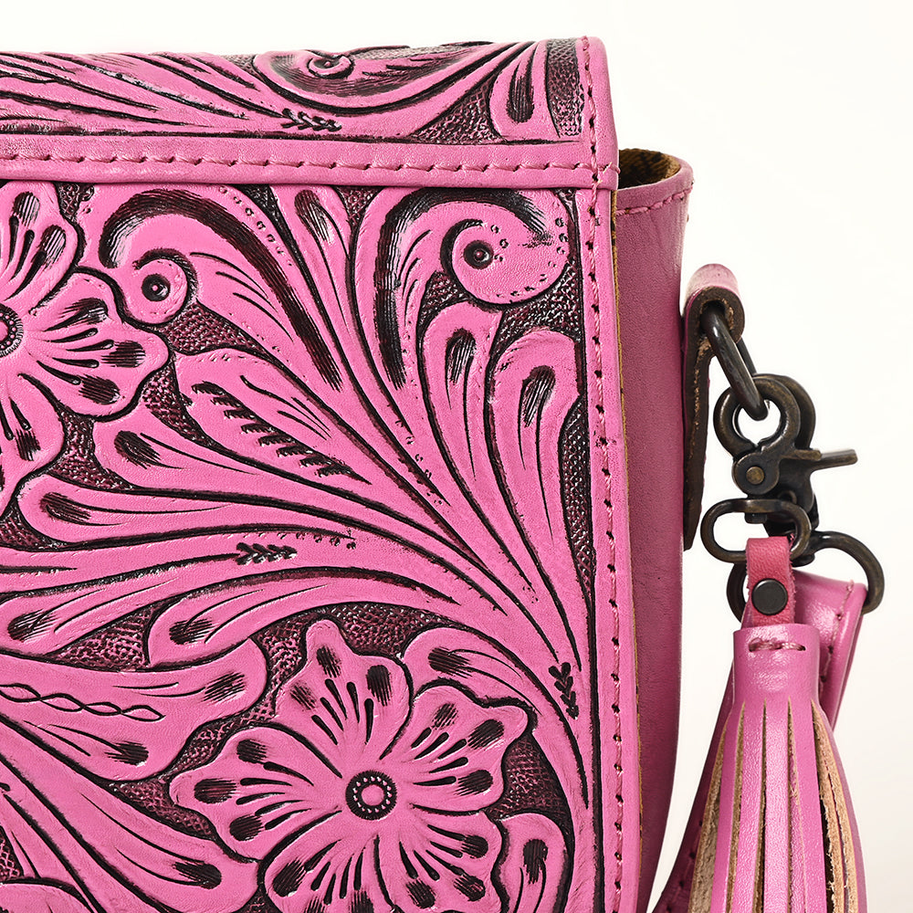 American Darling Hand-Tooled Genuine Leather Crossbody Bag