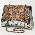 American Darling Crossbody Beautifully Hand Tooled Hair-On Genuine Leather women bag western handbag purse |