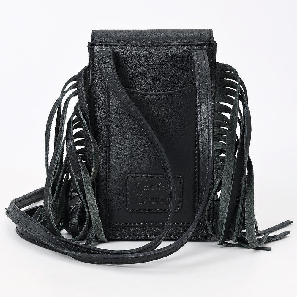 American Darling Hand-Tooled Genuine Leather Crossbody Bag