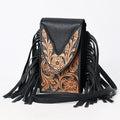 American Darling Hand-Tooled Genuine Leather Crossbody Bag