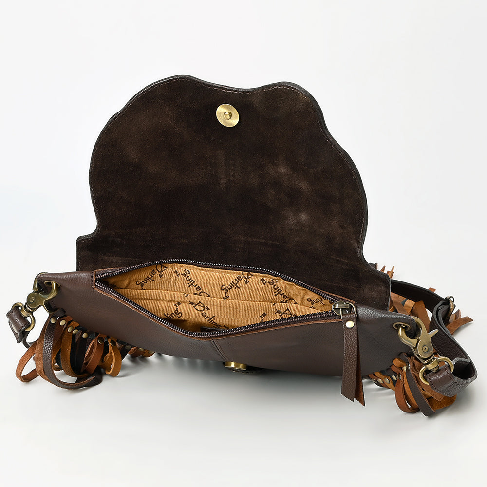 American Darling Hand-Tooled Genuine Leather Small Crossbody Bag