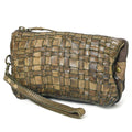 Never Mind Clutch Vintage Handmade Genuine Cowhide Leather