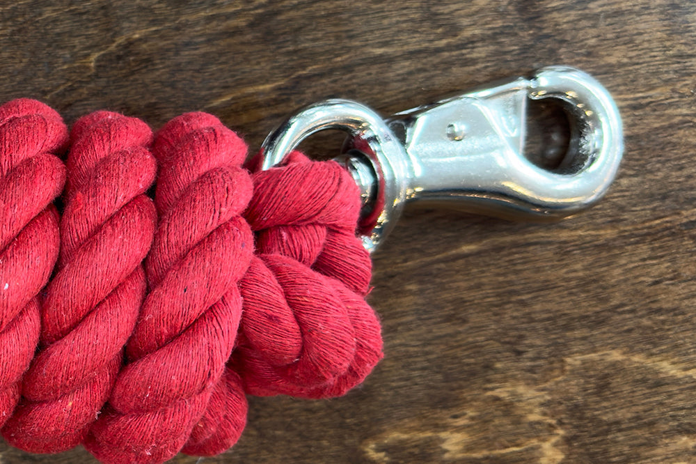 Hilason Cotton Lead Rope with Snap — 10 ft