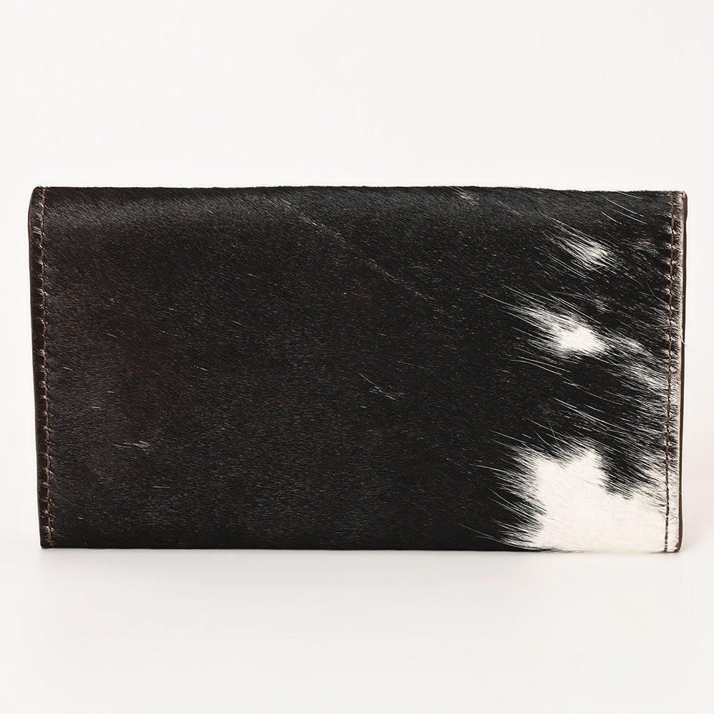 OHLAY Wallet Hand Tooled Hair-On Genuine Leather Women Bag Western Handbag Purse | Womens Handbags |Leather Belt for Summer