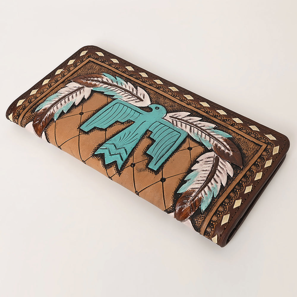 Ohlay Wallet Hand Tooled Genuine Leather