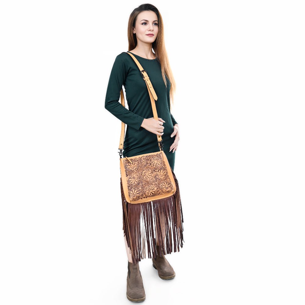 American Darling Hand Tooled Genuine Leather