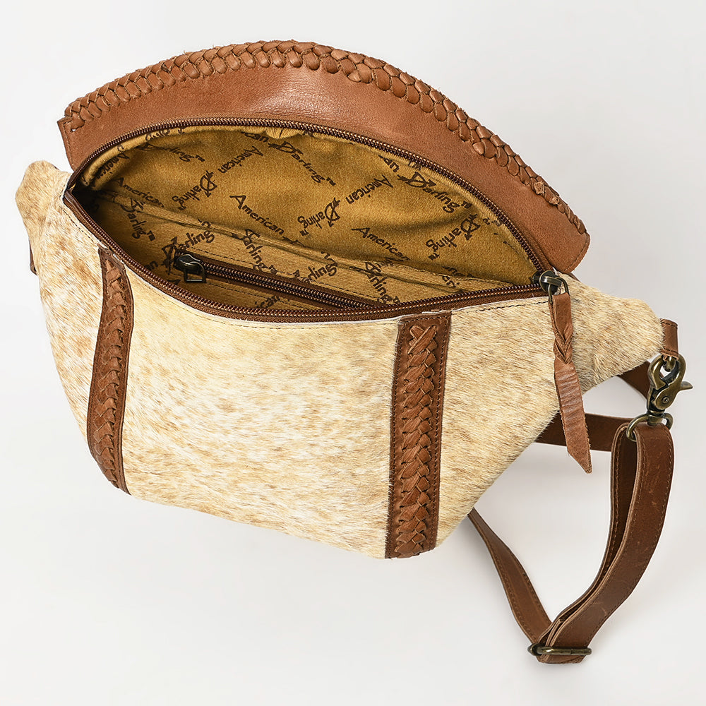 American Darling Fanny Pack Hair On Genuine Western Leather Women Bag |