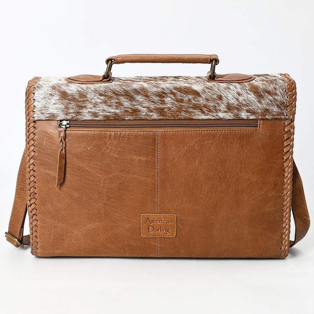 American Darling Hair-On Genuine Leather Briefcase
