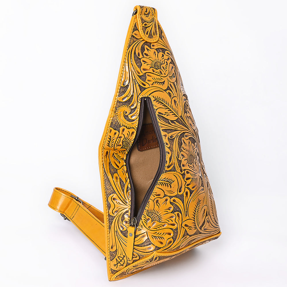 American Darling Sling Hand Tooled Genuine Leather