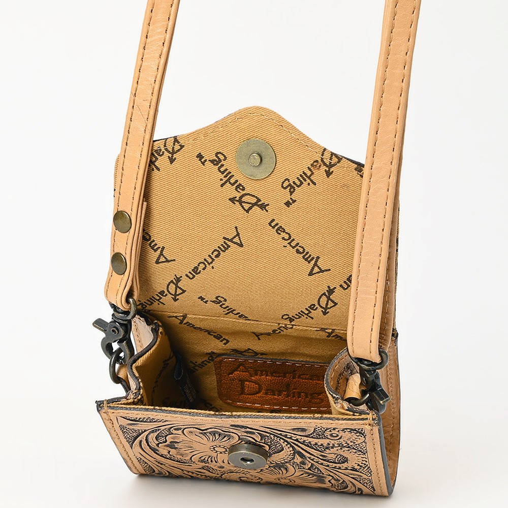 American Darling Wallet Hand Tooled Genuine Leather