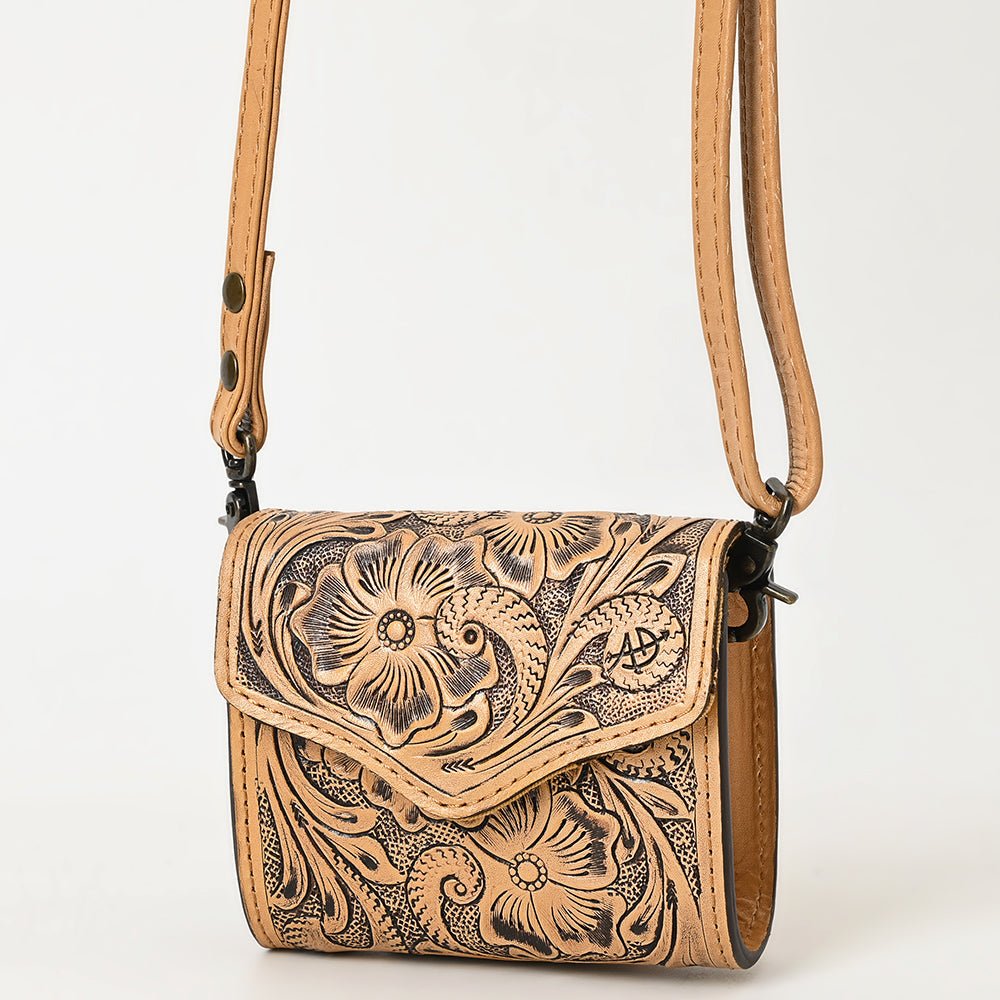 American Darling Wallet Hand Tooled Genuine Leather