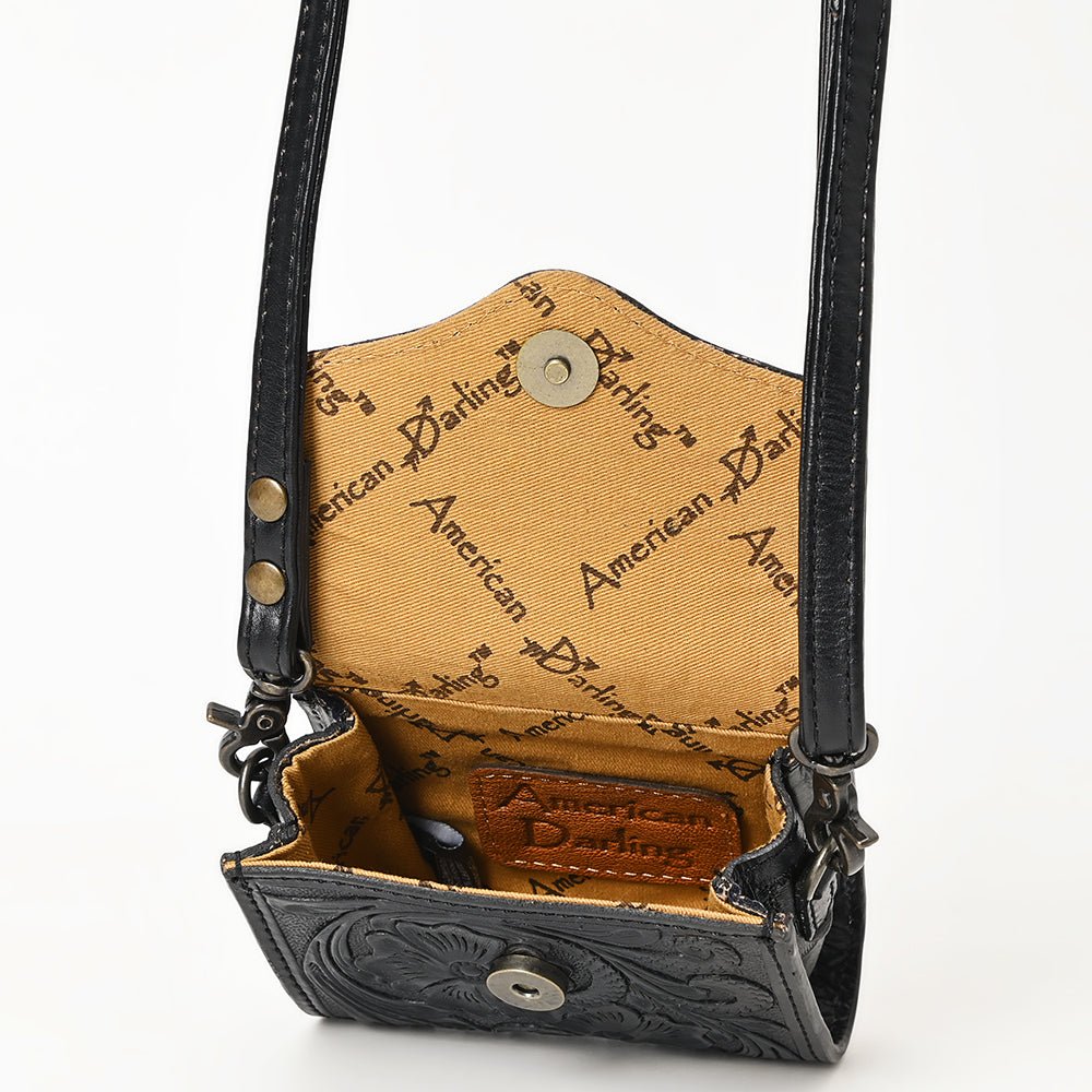 American Darling Wallet Hand Tooled Genuine Leather