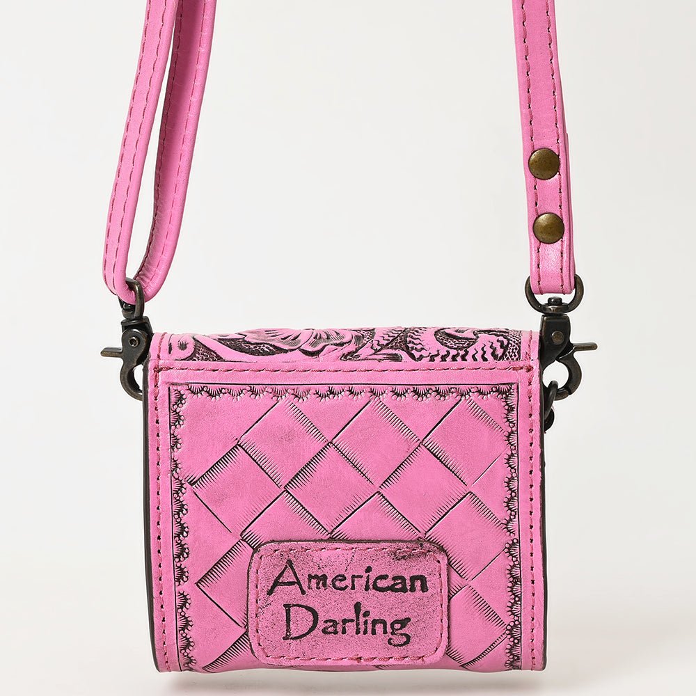 American Darling Wallet Hand Tooled Genuine Leather