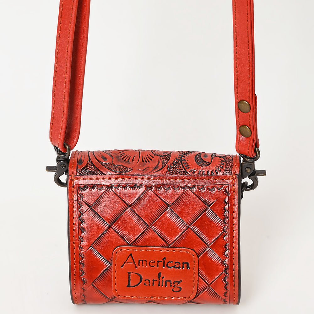 American Darling Wallet Hand Tooled Genuine Leather