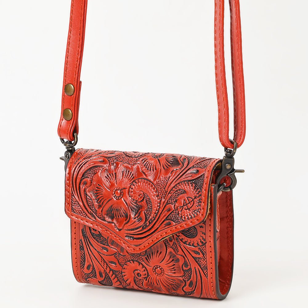 American Darling Wallet Hand Tooled Genuine Leather