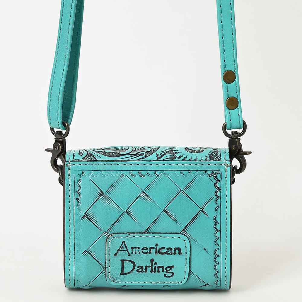 American Darling Wallet Hand Tooled Genuine Leather