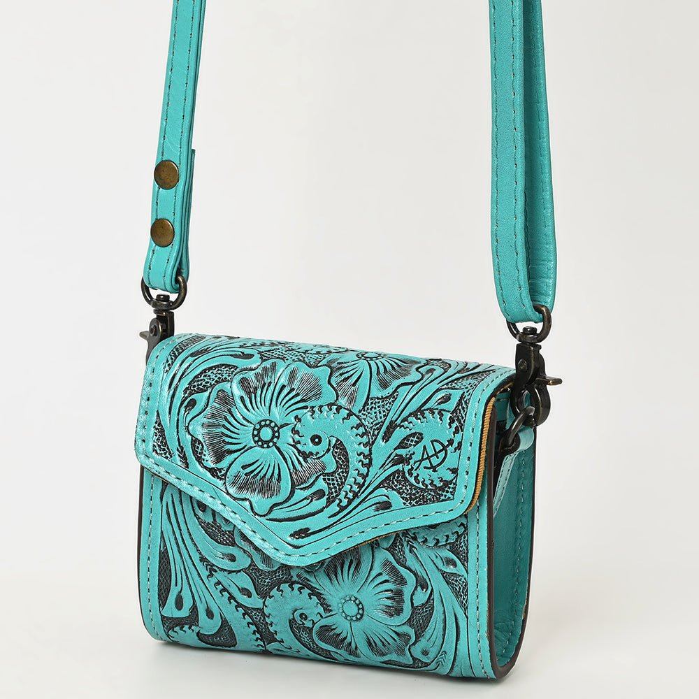 American Darling Wallet Hand Tooled Genuine Leather