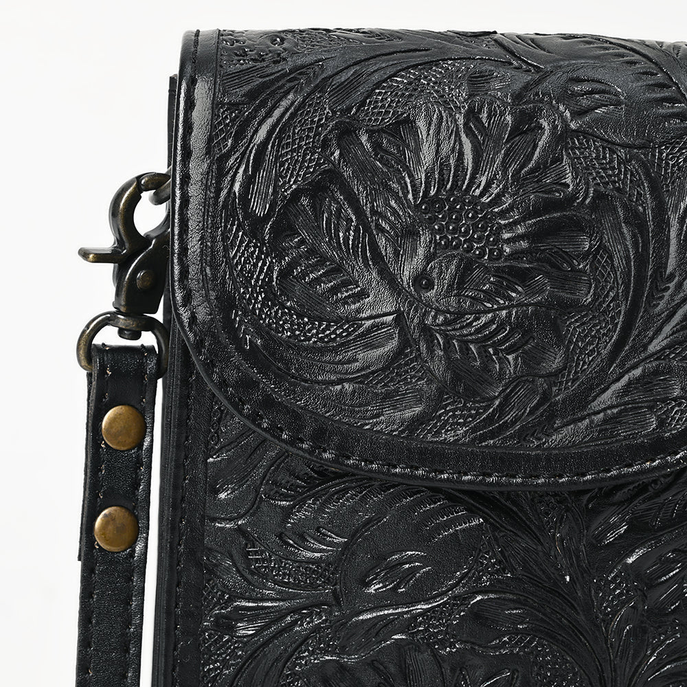 American Darling Cell Phone Holder Hand Tooled Genuine Leather
