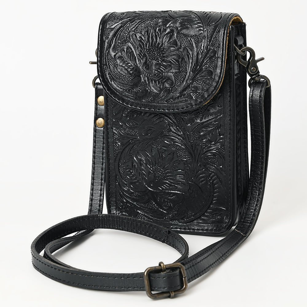 American Darling Cell Phone Holder Hand Tooled Genuine Leather