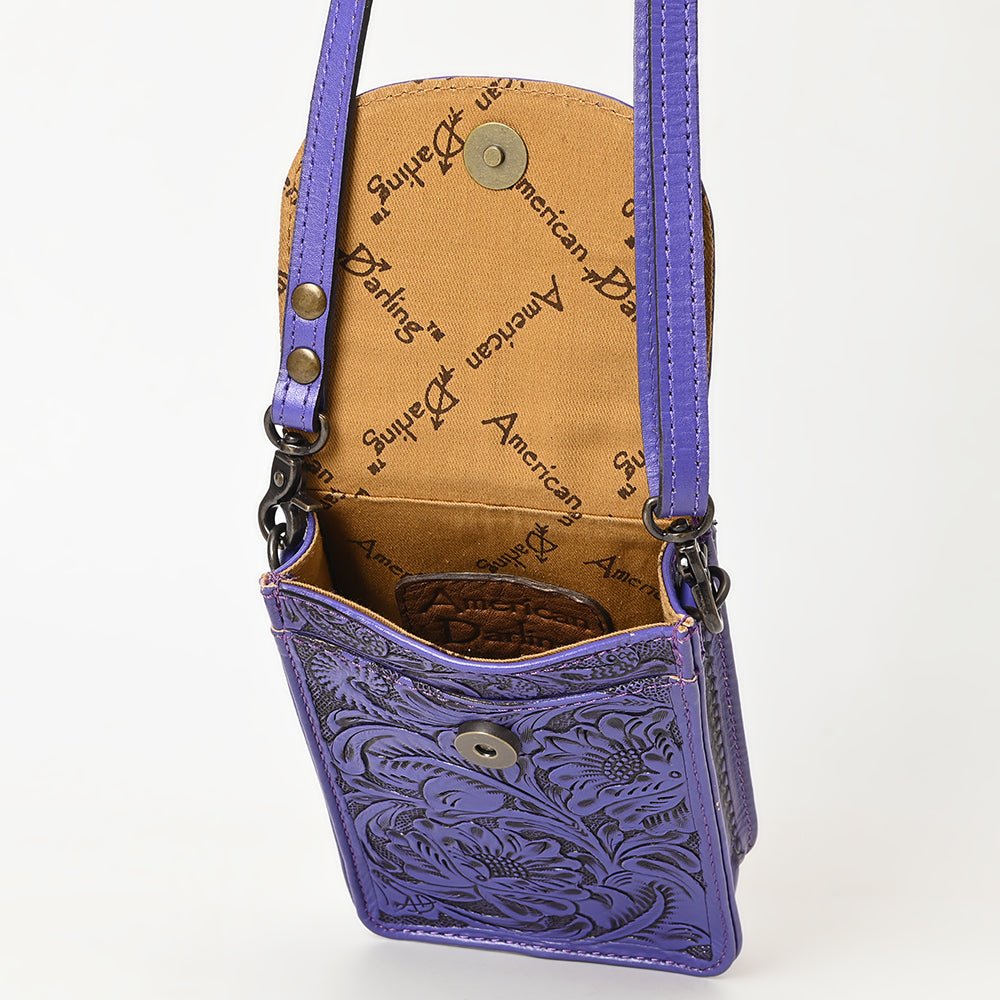 American Darling Cell Phone Holder Hand Tooled Genuine Leather