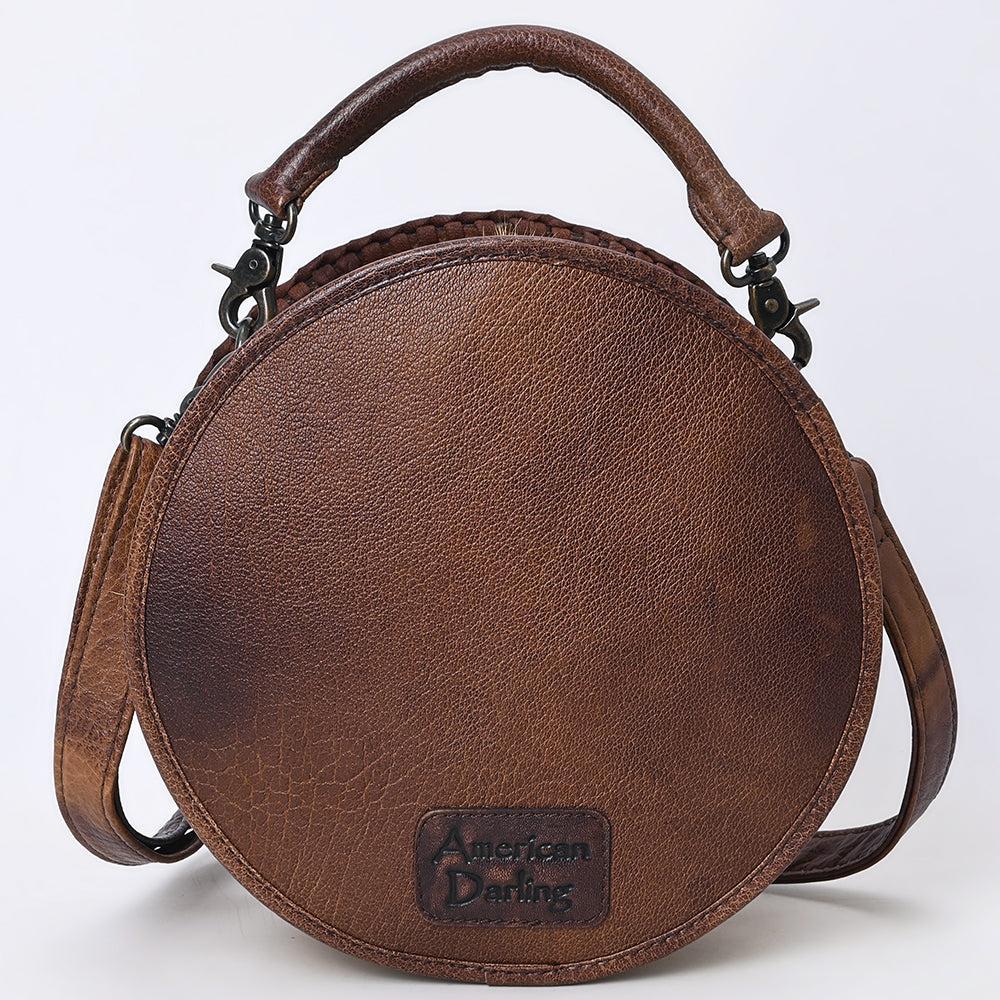 American Darling Hand-Tooled Genuine Leather Crossbody Bag