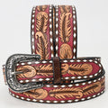 Beautifully Hand Tooled Genuine American Leather Belt Men and Women