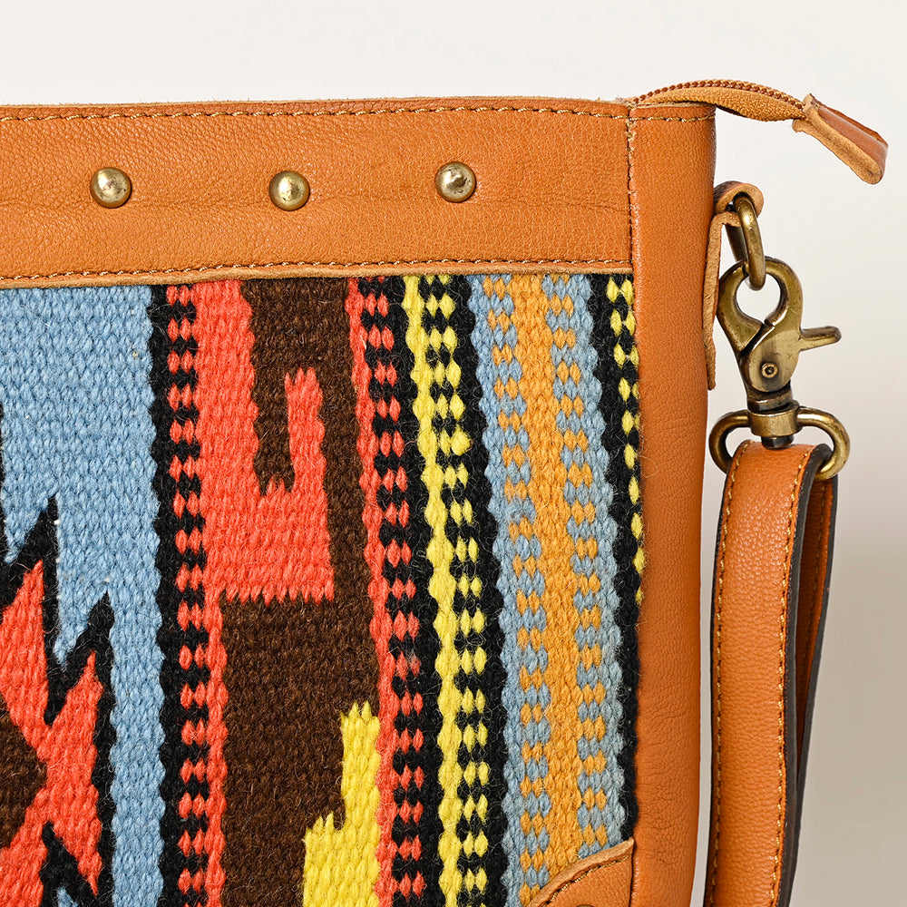 OHLAY Saddle Blanket Leather Crossbody Bag