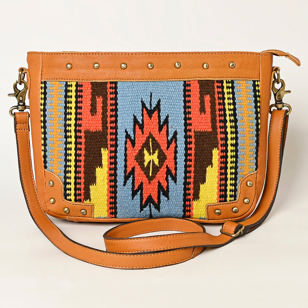 OHLAY Saddle Blanket Leather Crossbody Bag