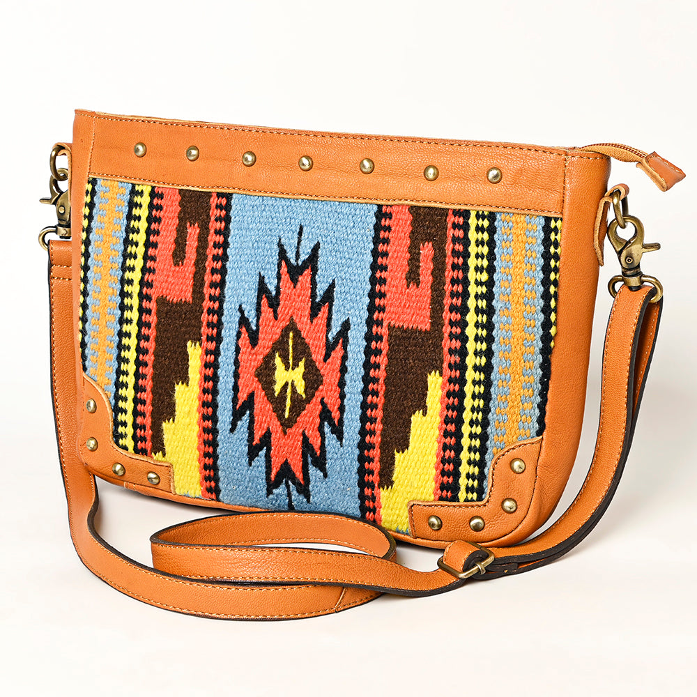 OHLAY Saddle Blanket Leather Crossbody Bag