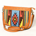 OHLAY Saddle Blanket Leather Crossbody Bag
