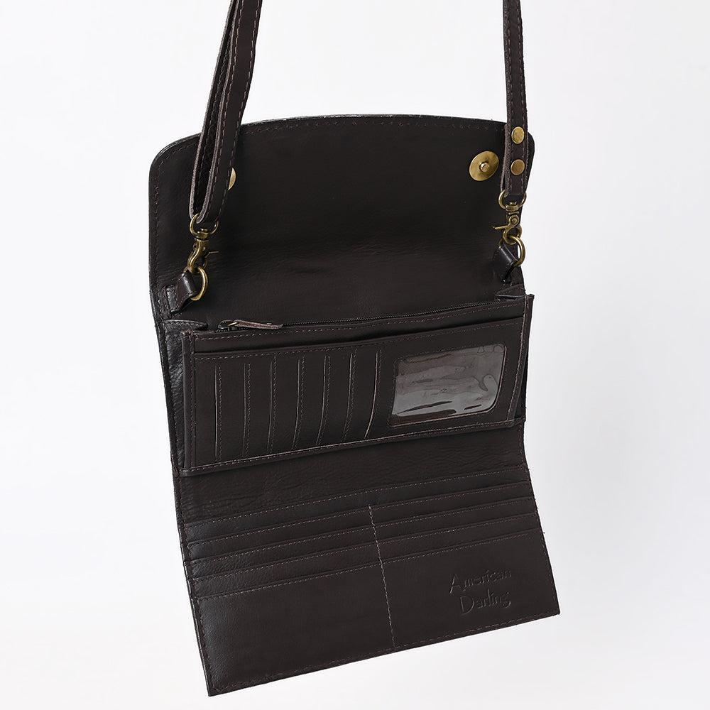 American Darling Hand-Tooled Genuine Leather Clutch