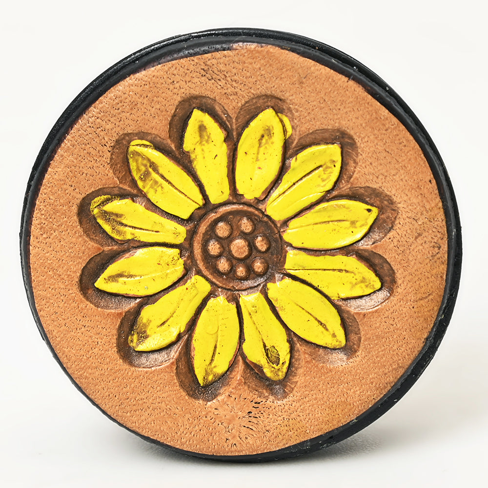 American Darling Hand Tooled Painted Pop Phone Grip Stand Holder Tan