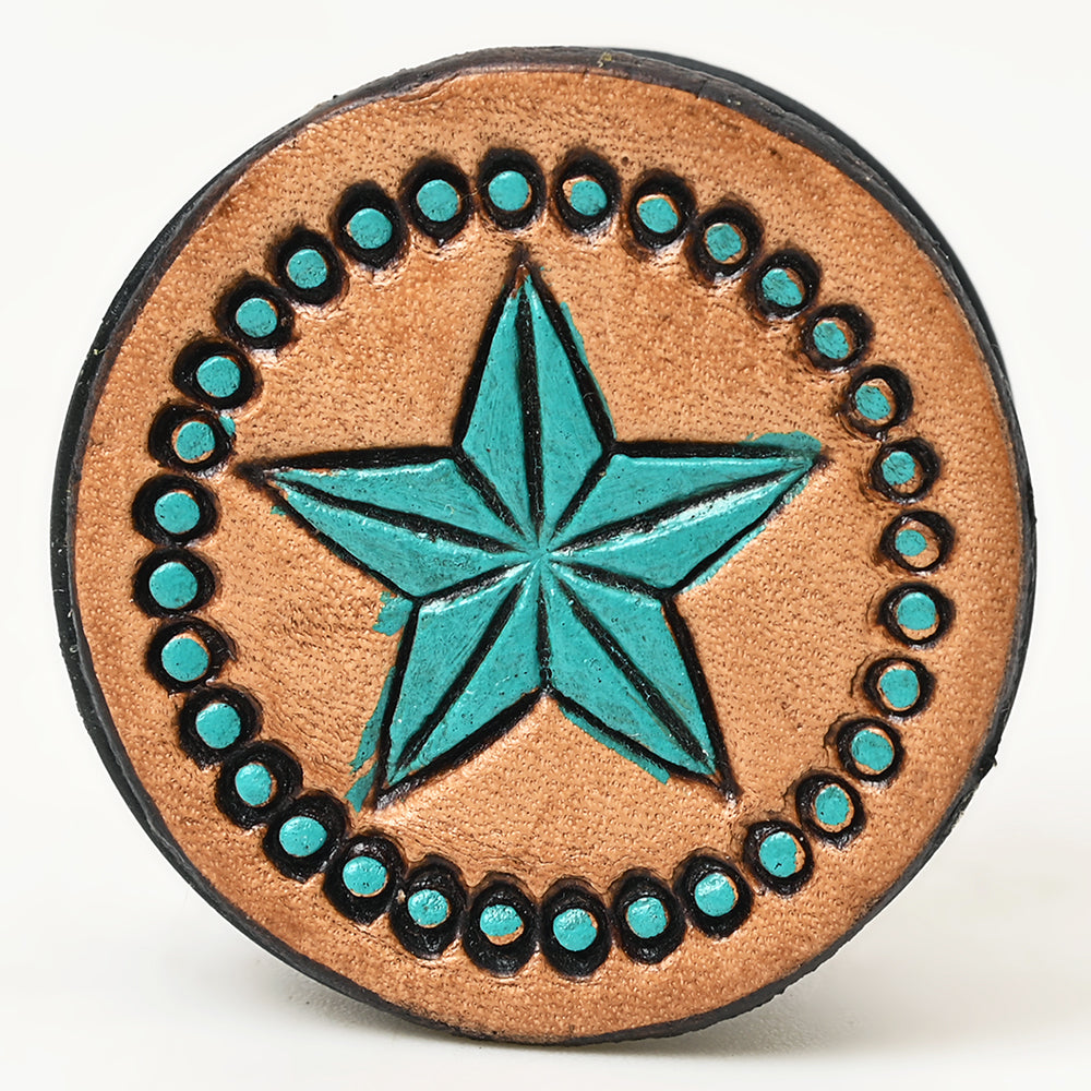 American Darling Hand Tooled Painted Pop Phone Grip Stand Holder Tan