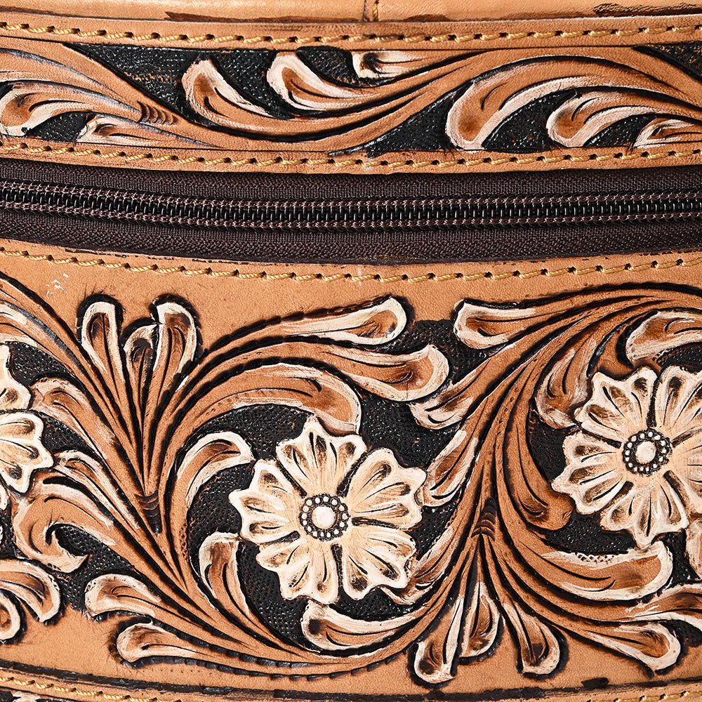 American Darling Jewelry Case Beautifully Hand Tooled Genuine Leather