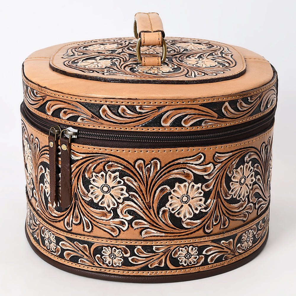 American Darling Jewelry Case Beautifully Hand Tooled Genuine Leather