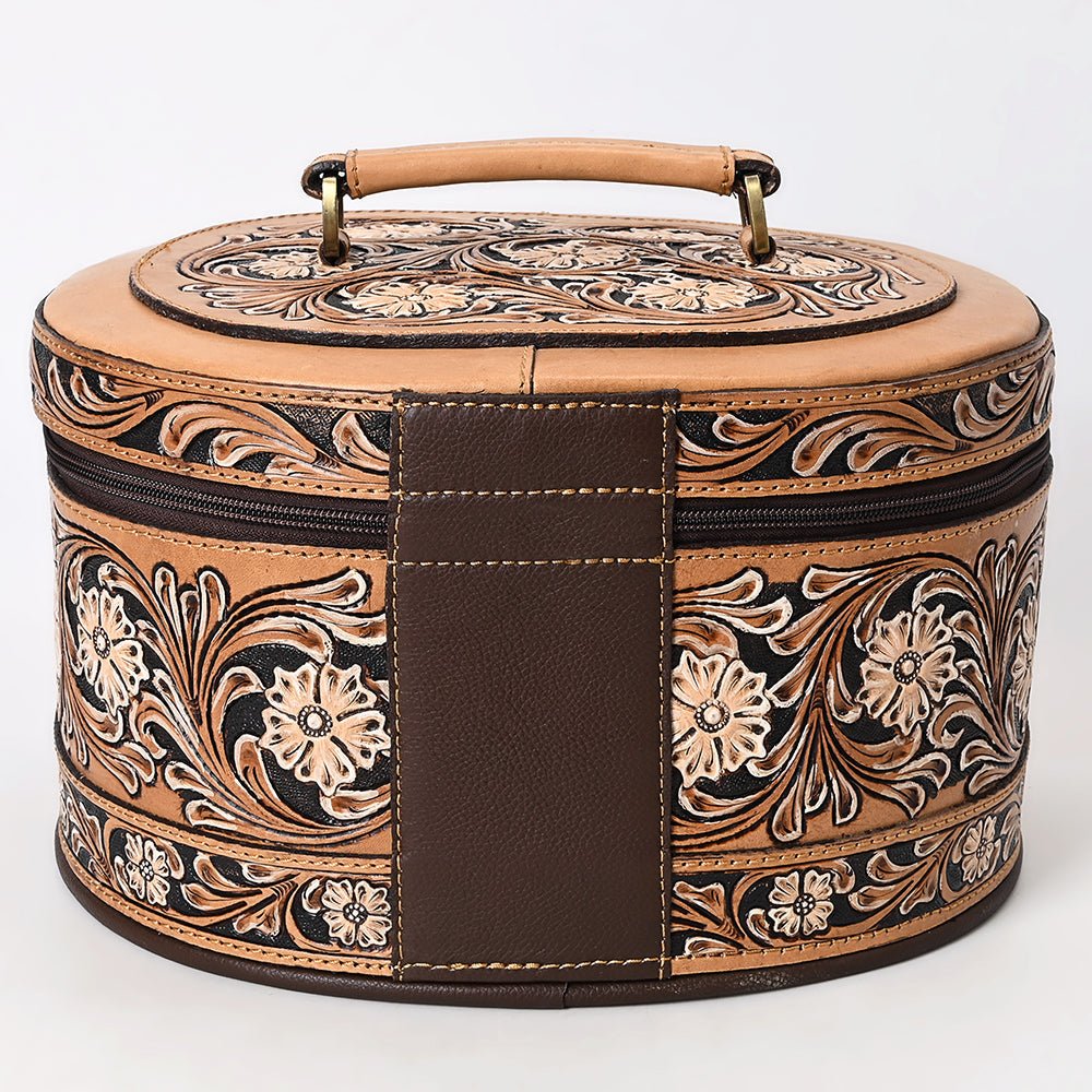 American Darling Jewelry Case Beautifully Hand Tooled Genuine Leather
