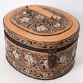 American Darling Jewelry Case Beautifully Hand Tooled Genuine Leather