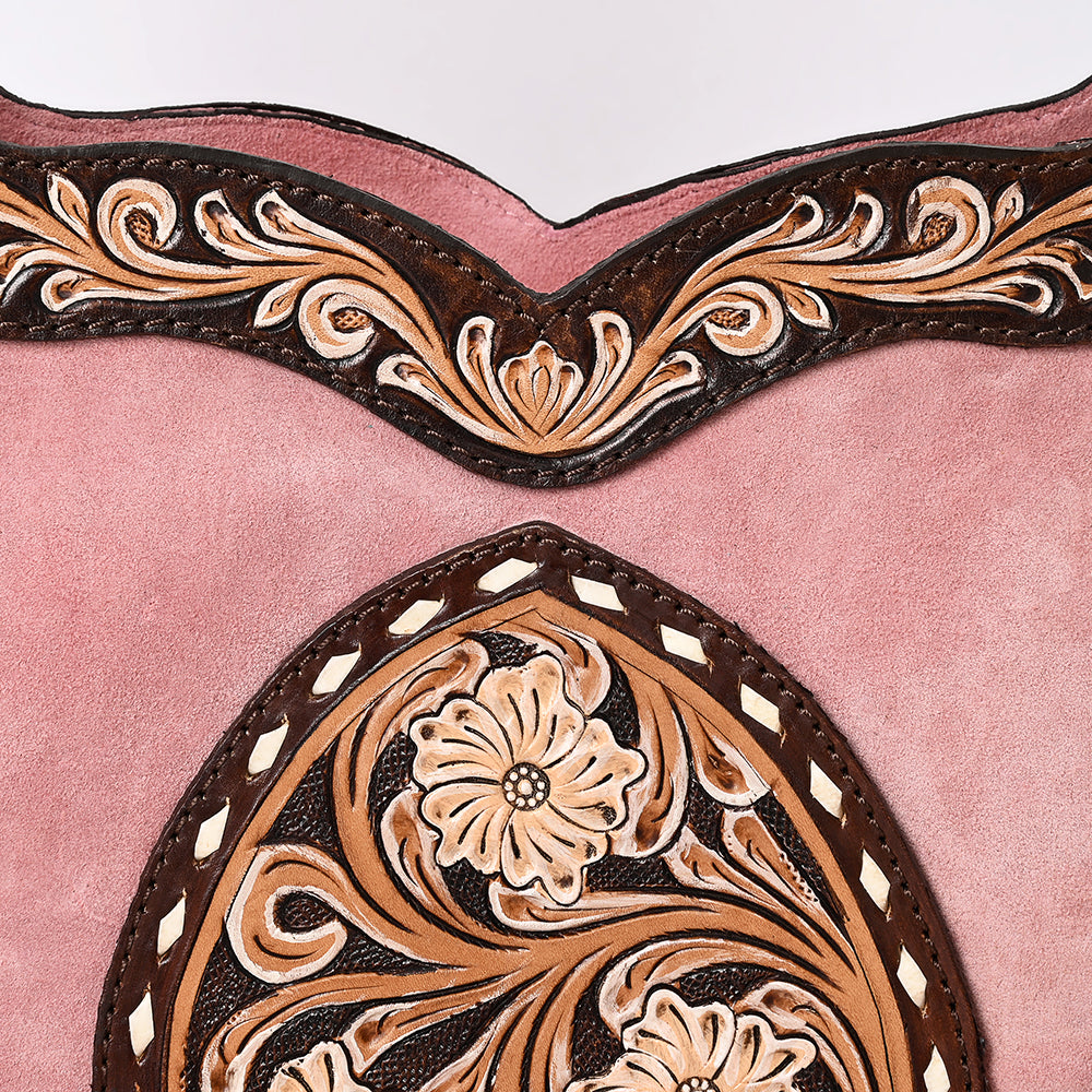 American Darling Crossbody Hand Tooled Genuine Leather